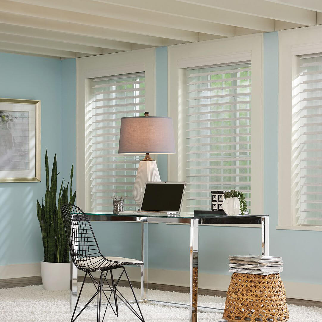 Window treatments for home office