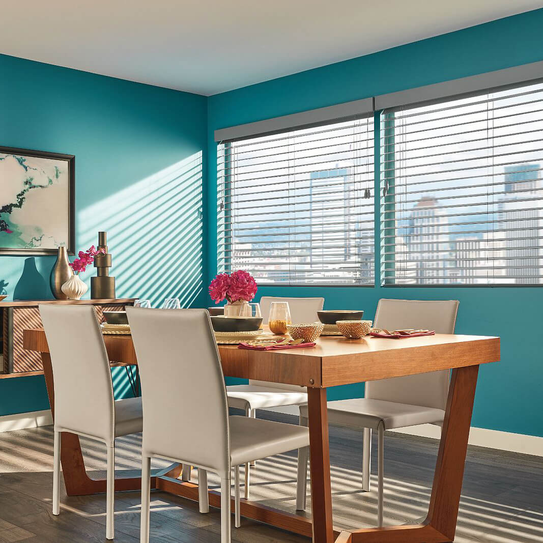 Graber wood blinds | Floor to Ceiling - Mason City