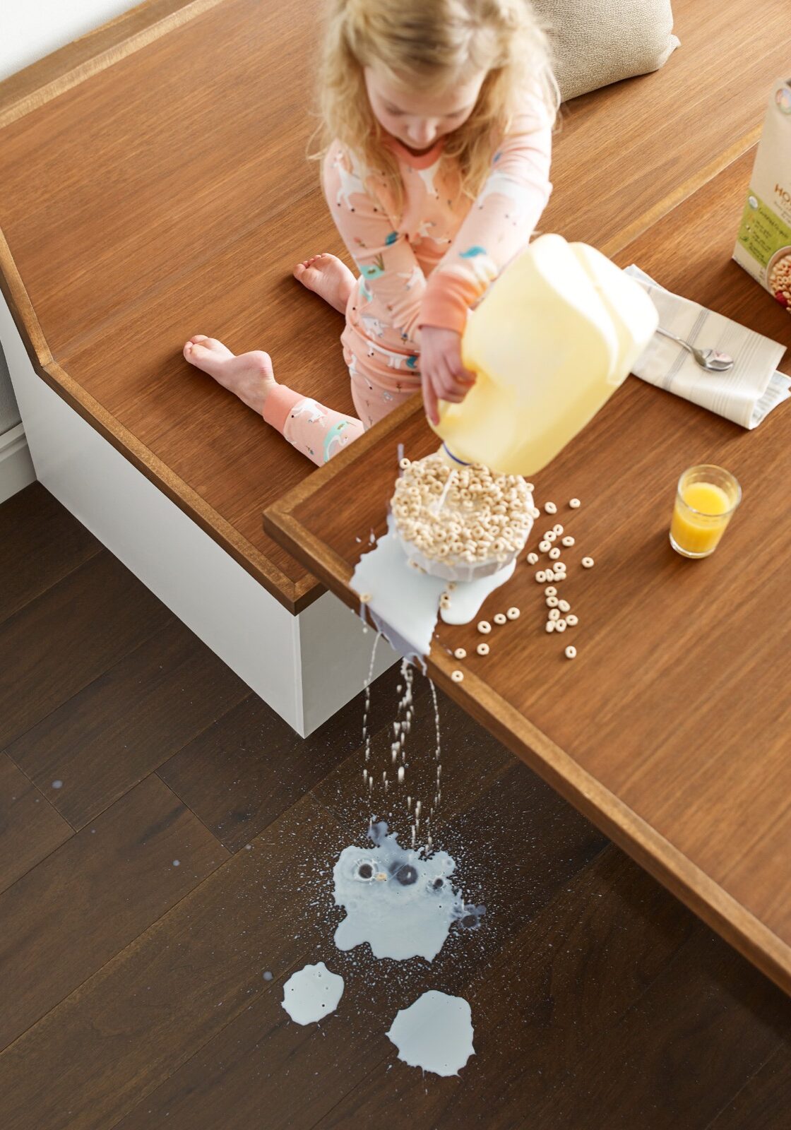 Milk spill cleaning | Floor to Ceiling Mason City